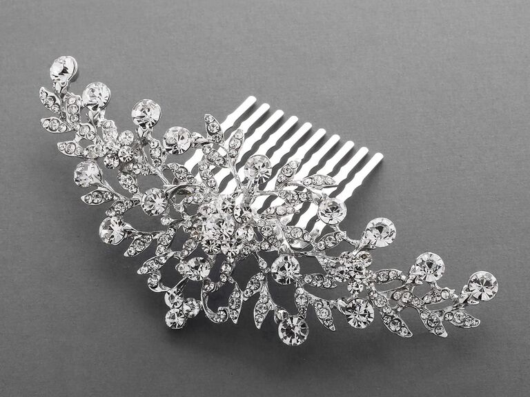 Classic Style Hair Comb Crystal Hair Comb Black and Clear Wedding Hair Accessory Bridal Hair Comb Art Deco Style Gift for Mom