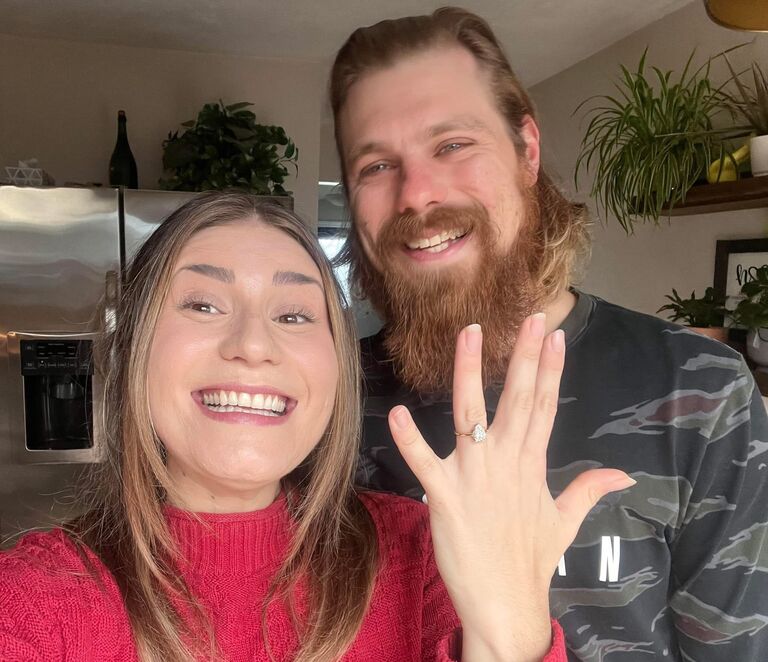Andrew finally popped the question…after 10 years