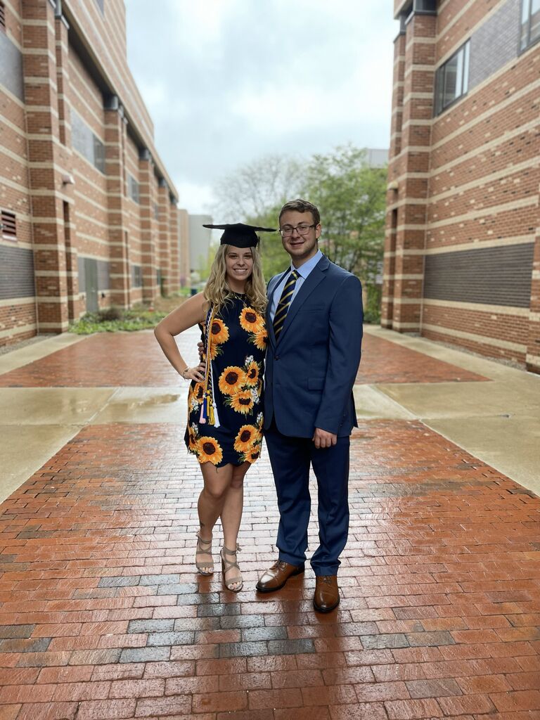 Another graduation picture ... they both look so happy and had no idea what chaos law school would bring a few short months later. 