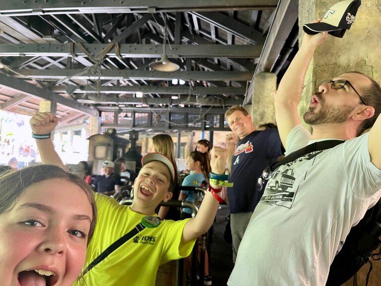 Austin on his first family vacation with the Hurd's and Wages's at Disney World