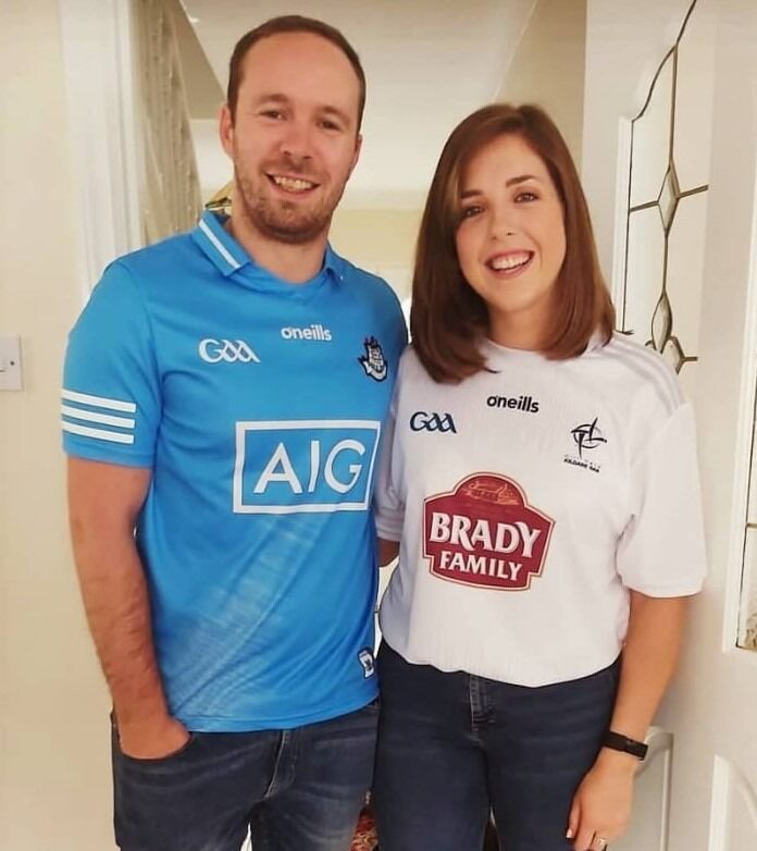 Our first Dublin vs Kildare game, always the best of enemies when the Lily Whites  play the Dubs. 