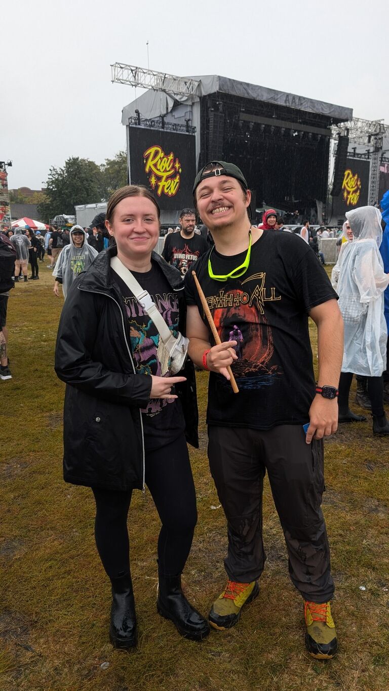 survived Riot Fest mud pit 