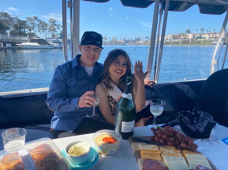 The day David surprised Briana with a duffy boat ride and asked her to be his girlfriend.