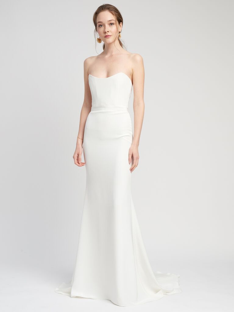 28 Simple  Wedding  Dresses  Perfect for Minimalists