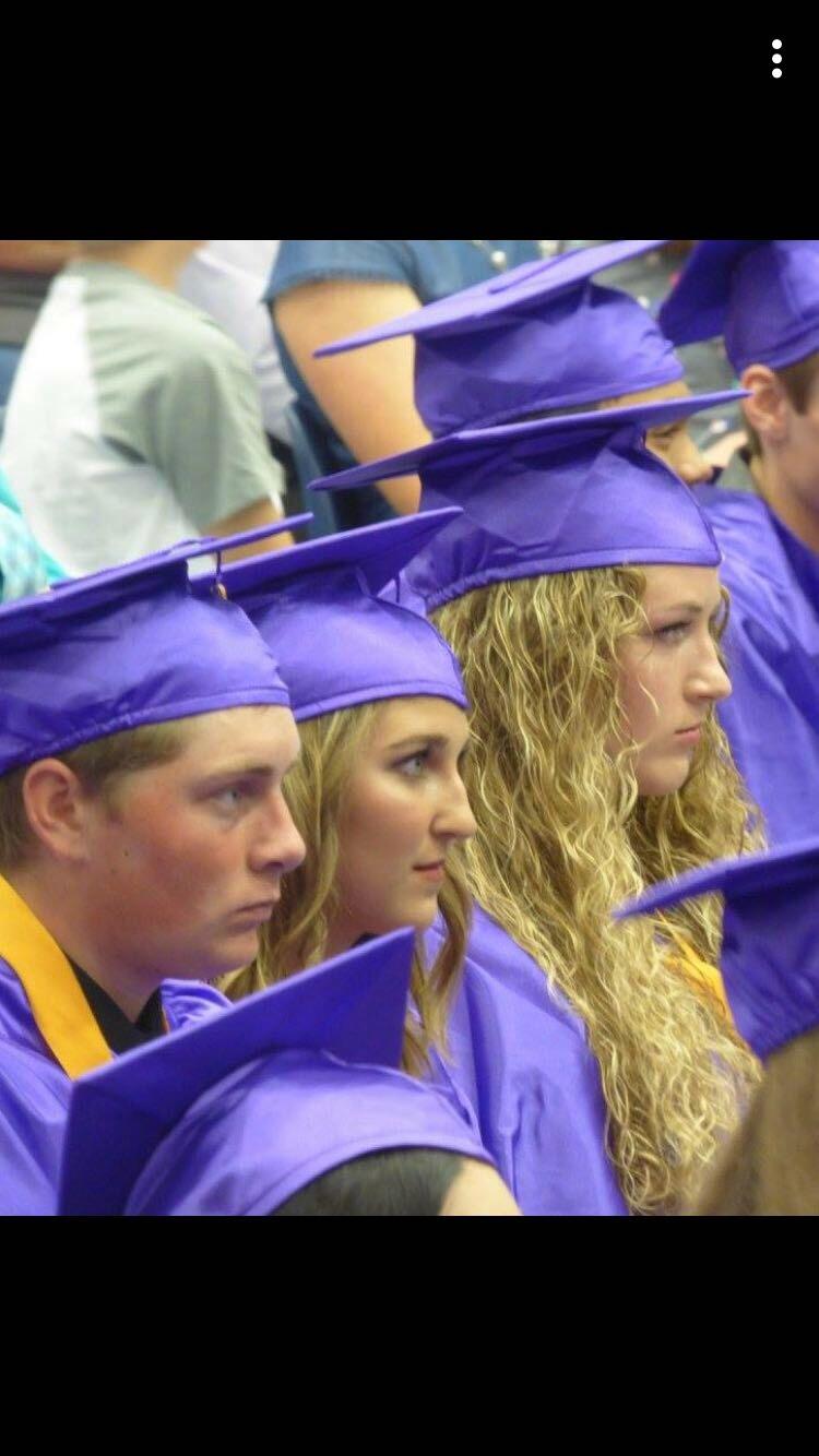 Graduation (we do not look so happy sitting through the speeches) 