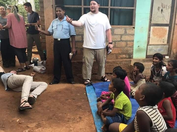 I was "swiping" along on Facebook Dating, looking for a good Godly Christian man, who was serious about having a relationship with intention of marriage, put God first, loved his family, and was passionate about what he pursued. This is the photo I first saw before I met Jermey in person. I could instantly see he was on the Mission Field serving, so I knew his faith had been tested, and he wasn't afraid to share the love of Christ with others. I could also see that he loved to act and work with kids, which is another passion of mine I had. I was hoping that he wasn't "too good to be true." Turns out he was even better than "good", he was perfect, and definitely the man I had been praying for and my family and friends had been praying for me! - Lauren