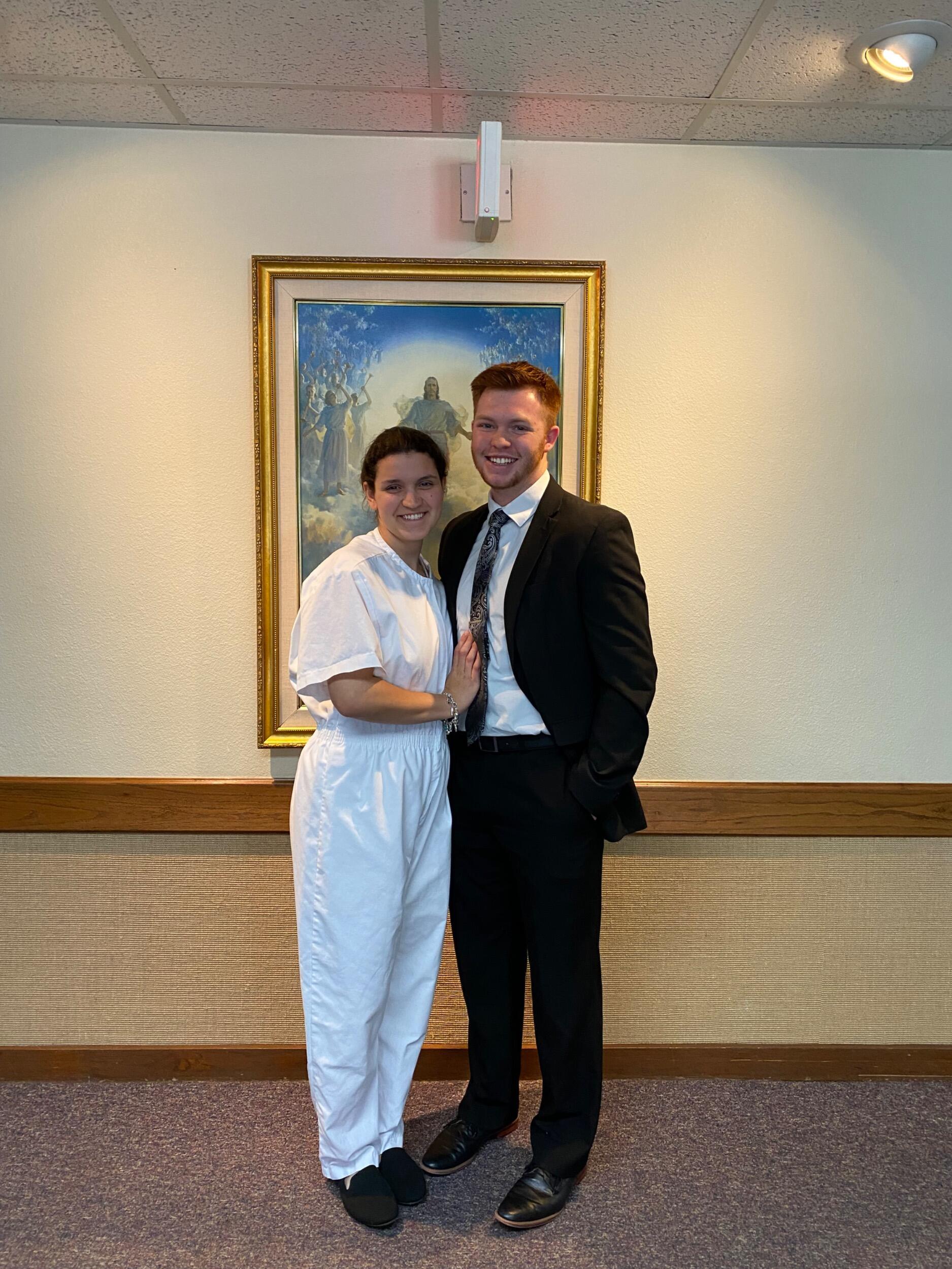 after taking several lessons and meeting with the sisters, i got baptized! 