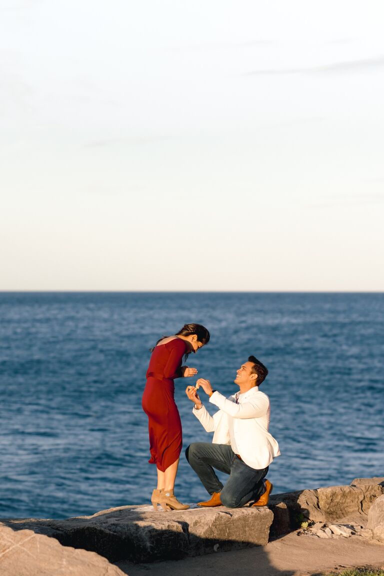 Aakash proposed and Esha said yes!