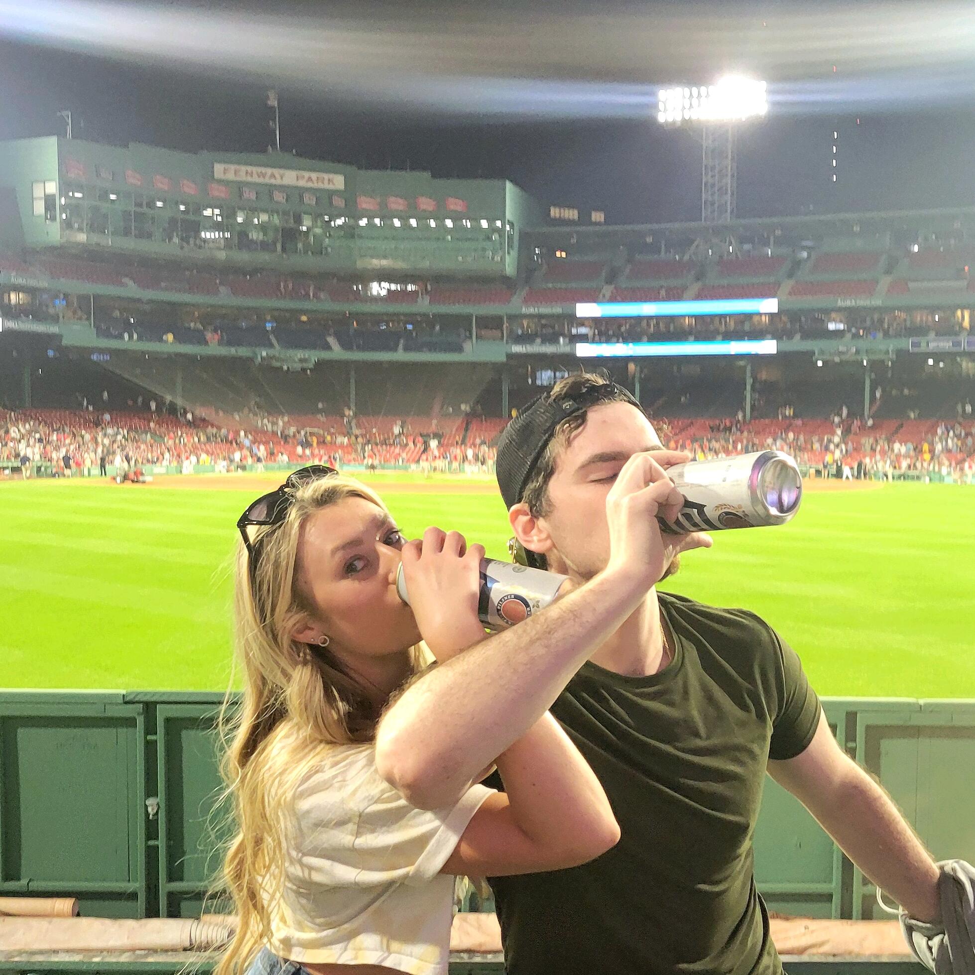 After our two years in MN, Cam graduated and started the job hunt which led to our next move to Massachusetts. The 22 hour drive was the true test to our relationship...But here we are! Our love for each other, Sam Adams, and cannolis grew.  We've even become pseudo Red Sox fans (when the Brewers aren't playing of course).