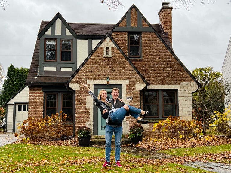 We quickly outgrew our apartment and bought our first home in Wauwatosa. 