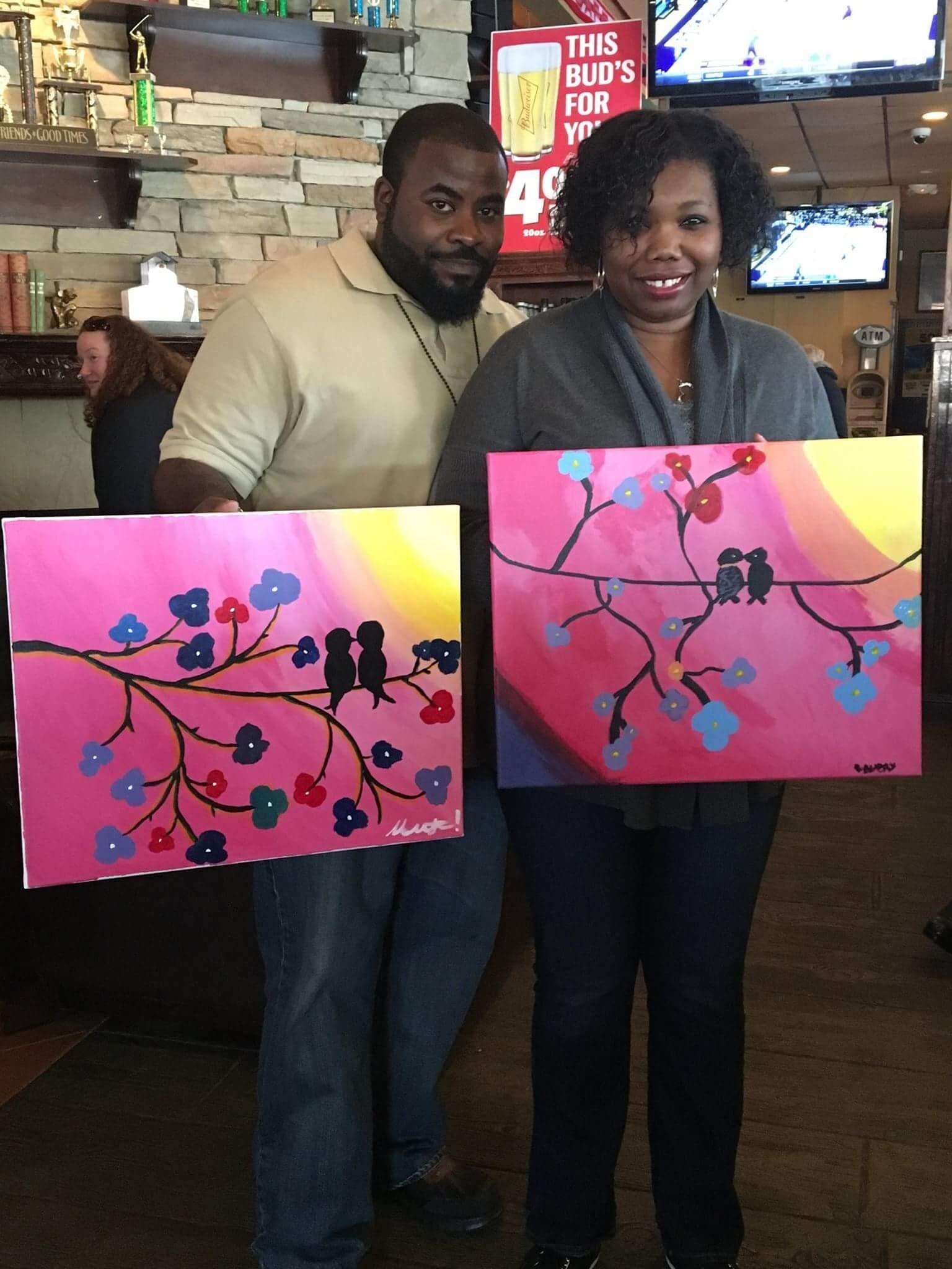 1st Valentine's Day ~ Sip & Paint