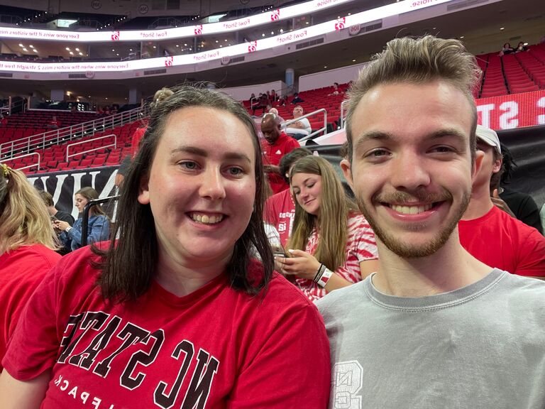 And we can't forget about our first basketball game together,  LIGHT IT RED!