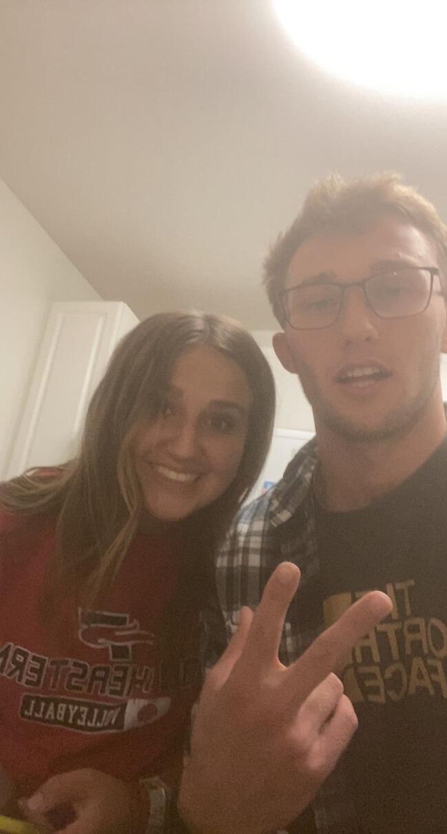 Max and I both moved away from Bozeman the beginning of September. He went up to Scobey to prepare for his mission and I went down to Rexburg to start college. This picture was taken the first time Max came to see me in Rexburg.