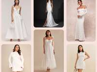Six wedding dresses for second weddings