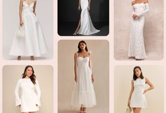 Six wedding dresses for second weddings