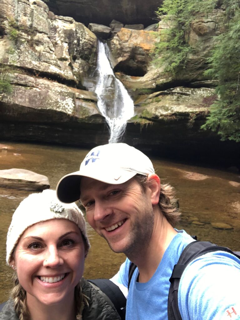 Thanksgiving in Hocking Hills. We learned we could cook an incredible dinner TOGETHER. Craig is the much better chef, but Jen is the baker. We're now the requested holiday chefs for our families, which is fine for us!