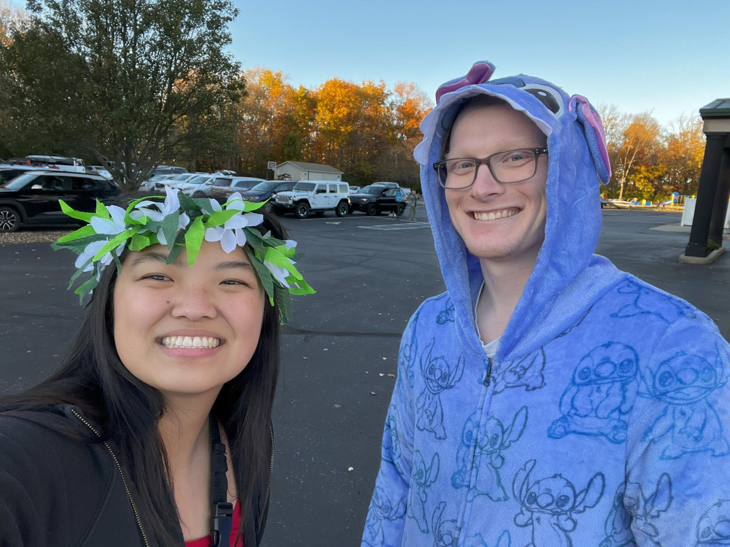 Serving together at Trunk or Treat at LIFEHOUSE church 