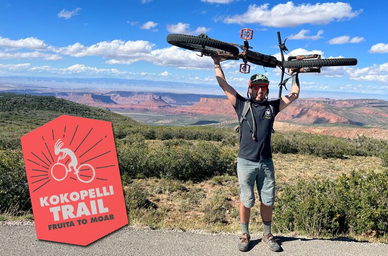 Wayne completed the entire 145 mile Kokopelli trail. Kokopelli is a fertility deity to the Hopi tribe... just saying.