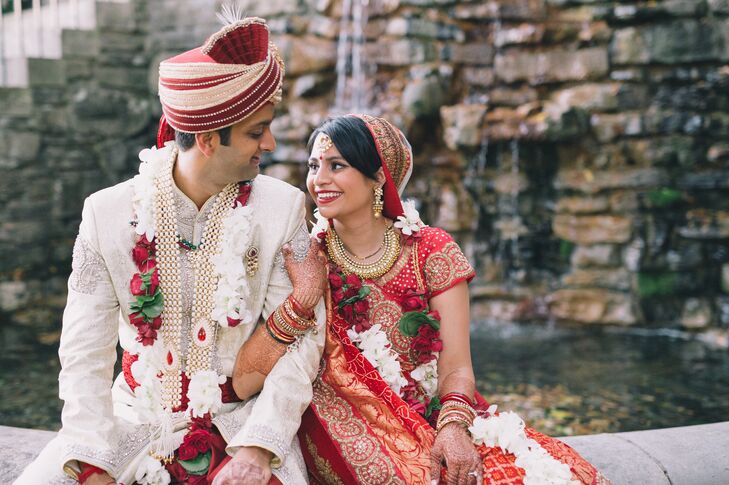 Indian American Bride And Groom