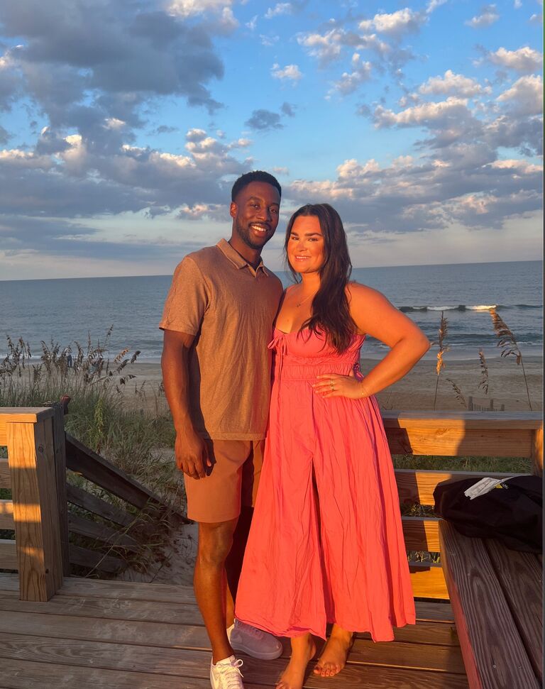 Chloe and Kevon on the DiPasquale's annual OBX beach vacation. 