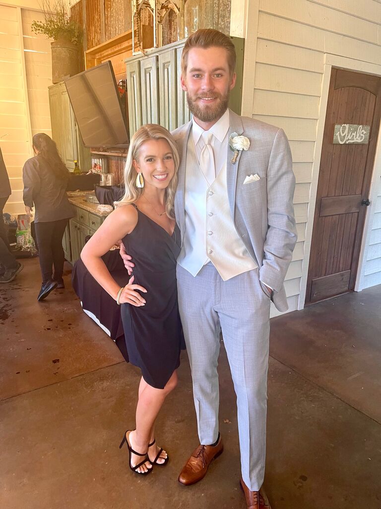 Asher as a groomsman in Jared and Jordan's wedding!
