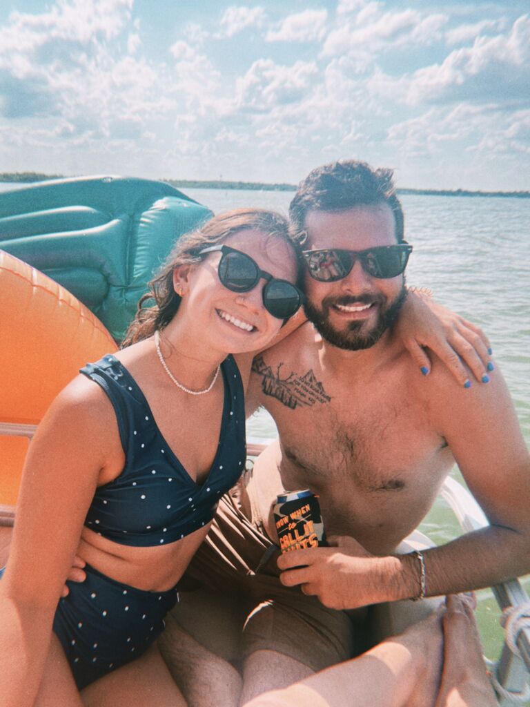 Caleb gets to meet the rest of Jessy's gang for a 4th of July boat day.