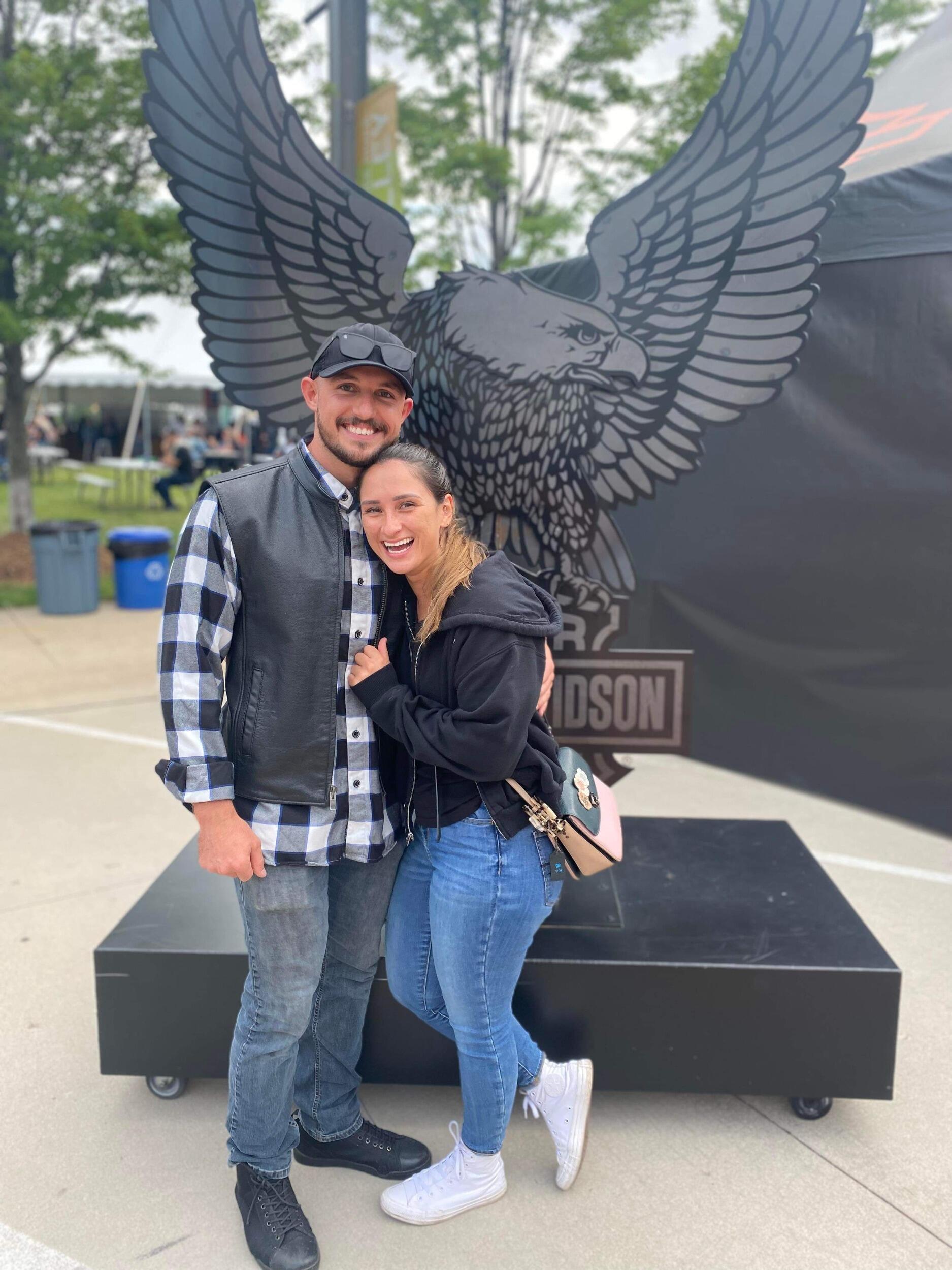 Our first real road trip together! It was for Harley Davidson's 120th anniversary in Milwaukee, Wisconsin. It was also the first time I met his best friends, Logan and Connor! AND where I became great friends with Angel! 