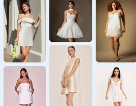 Collage of after-party dresses
