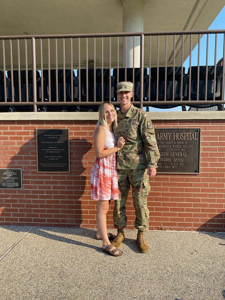 Visiting Jordan at CST Graduation at Fort Knox
