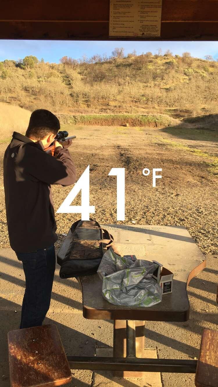 Matt's first time at the gun range! He will never forget my dad blasting the .45 off before he had a chance to grab some headphones. 