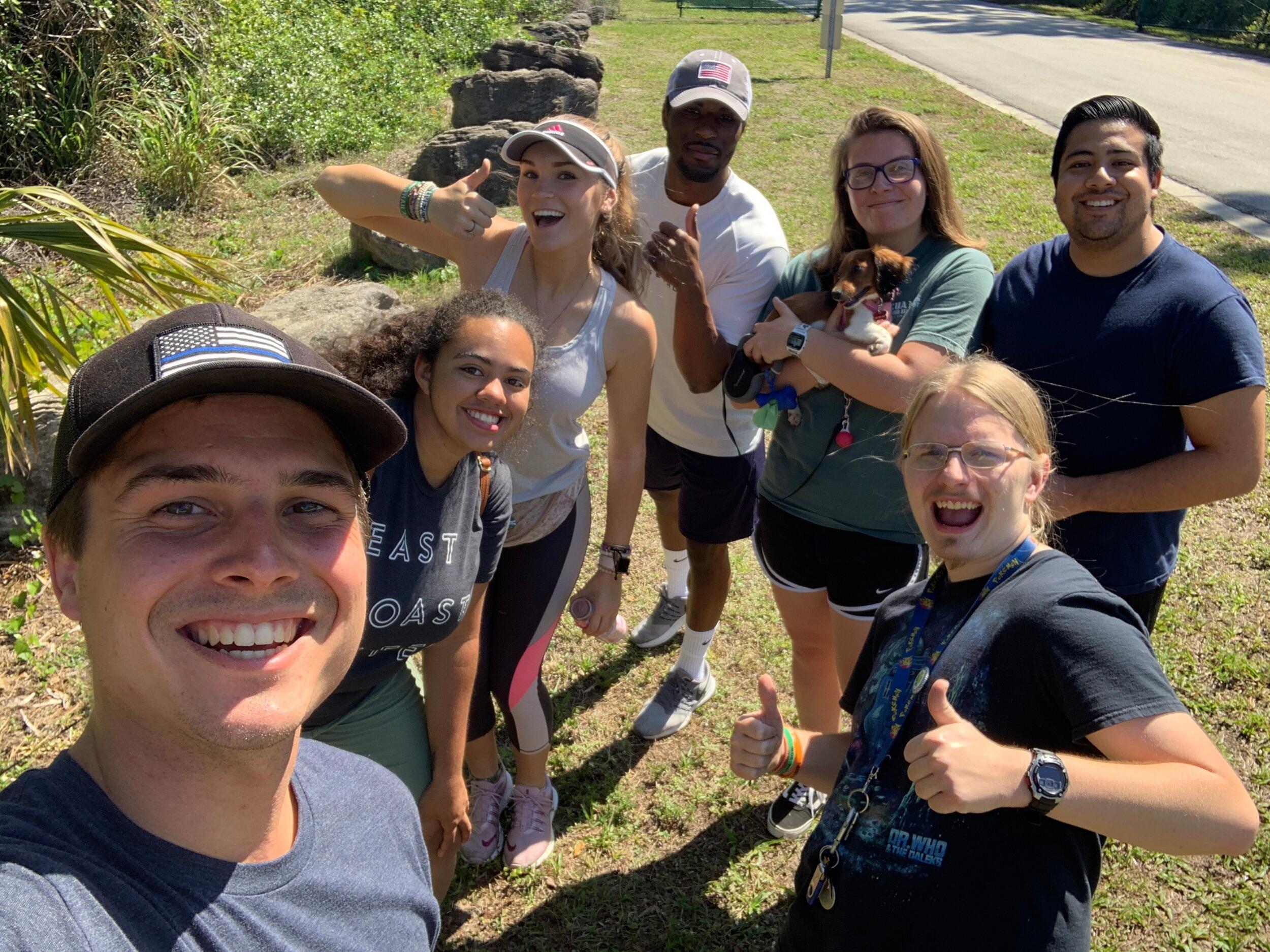 Here they are! Hannah & Scott- Just friends at this time, doing friend things.. casually geochaching with M.A.P - Mezzanine's Active Pioneers co-ed small group through East Coast Christian Center's Young Adult Church: The Mezzanine. 