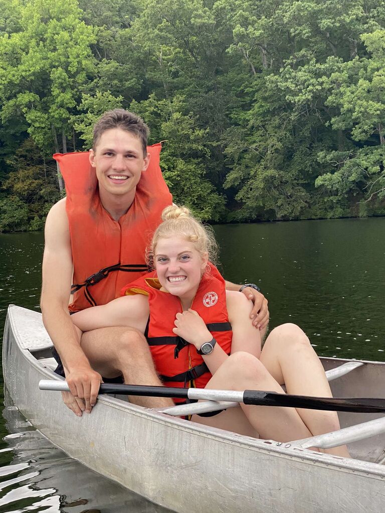 We escaped to the lake at Camp Buckner during summer training.