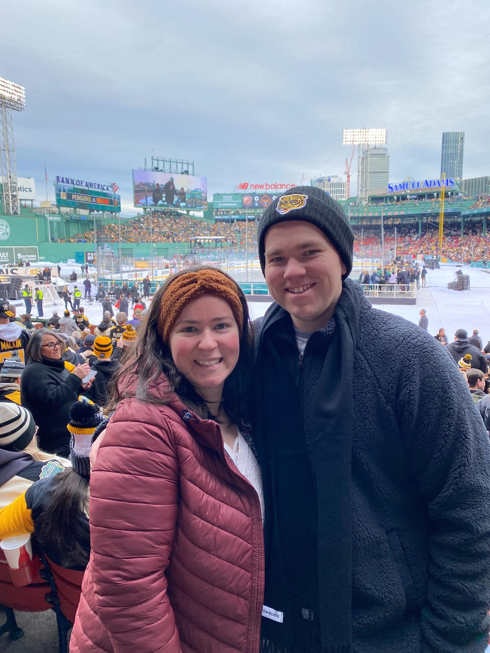 We went to our first NHL Winter Classic, which was at Fenway Park.