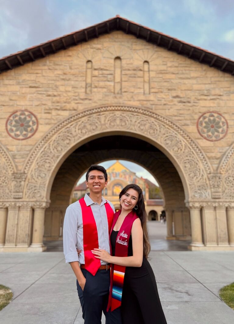 Chris graduated with a BS in Earth Systems and an MS in Sustainability Science and Practice. Clarissa graduated with a BA in Psychology, a minor in Latinx Studies, and Honors in Education. (PC: Eileen - Maid of Honor)