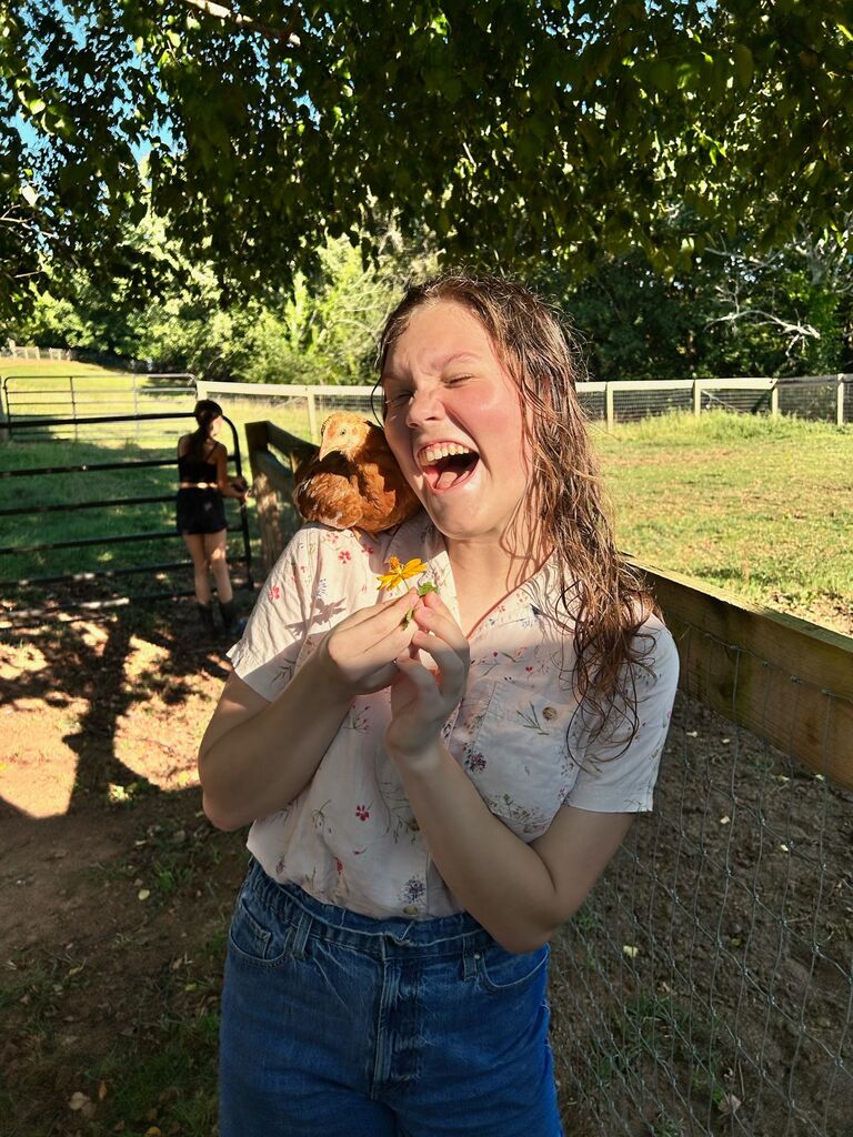 I surprised him for his birthday! I got to visit his house/farm for the first time. 
(I included this picture since he loves it so much ;) ) 
