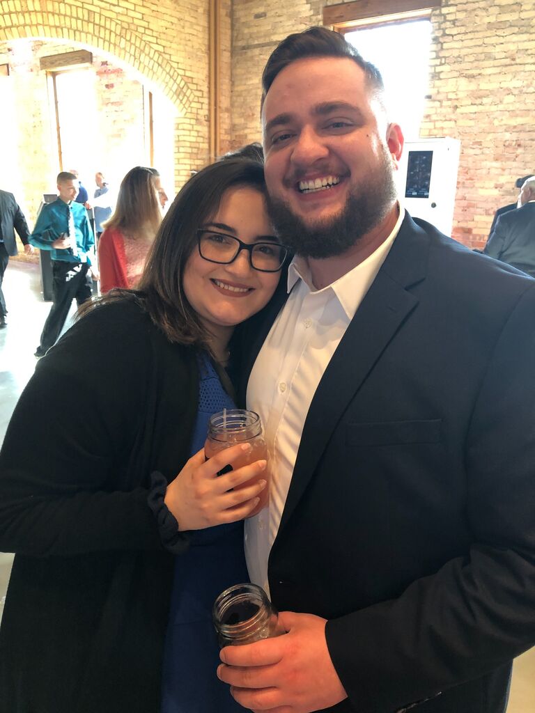Our first wedding together!