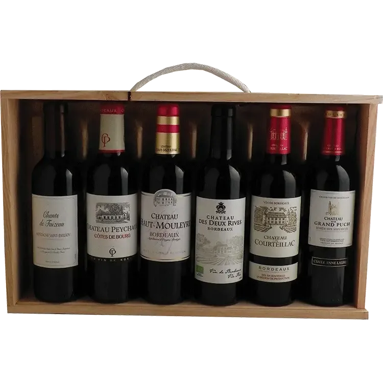 Bordeaux wine tasting experience box