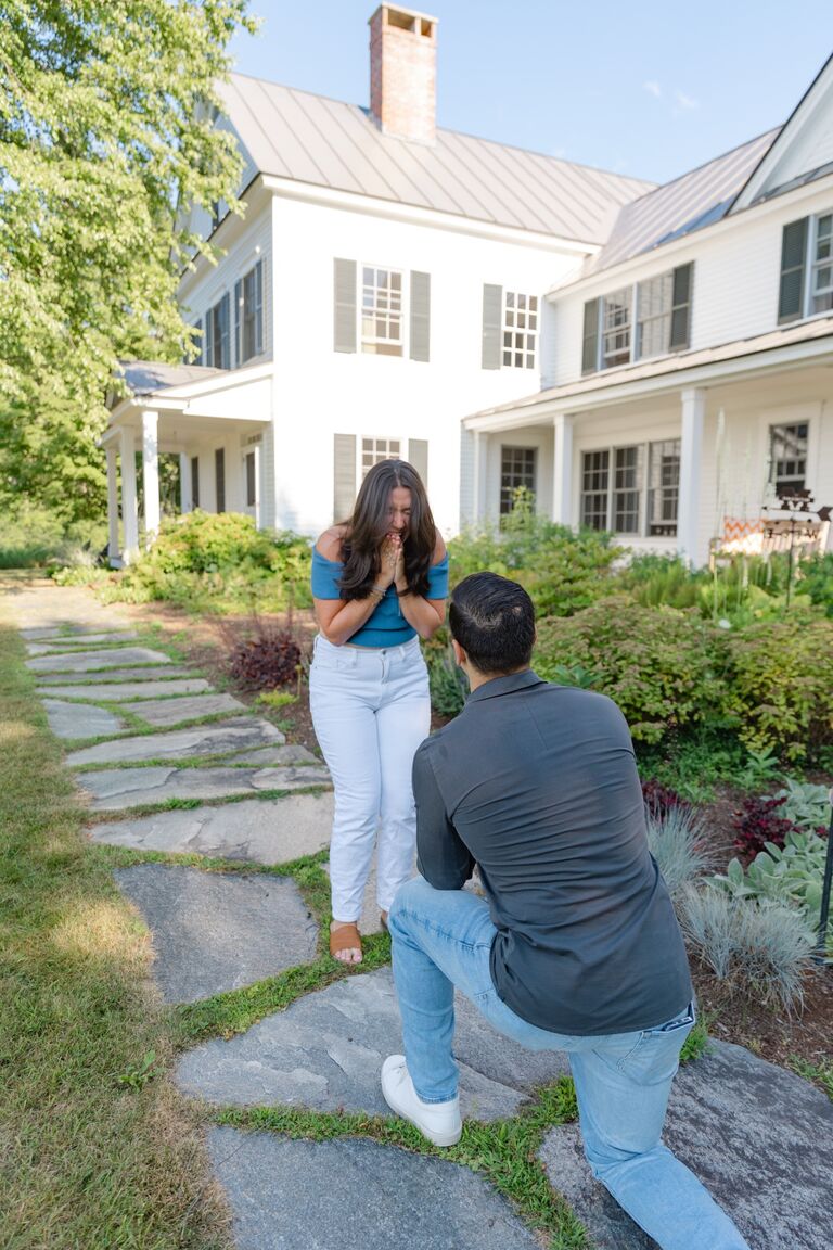 All of this leads us here. Joey proposing on their 5th year Anniversary in their favorite place.