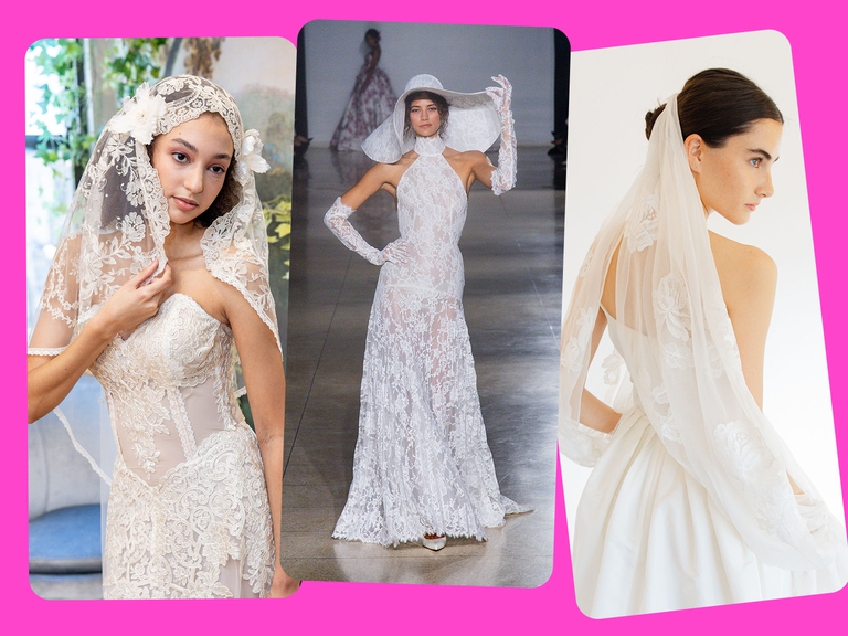 Veils and hats at Bridal Fashion Week
