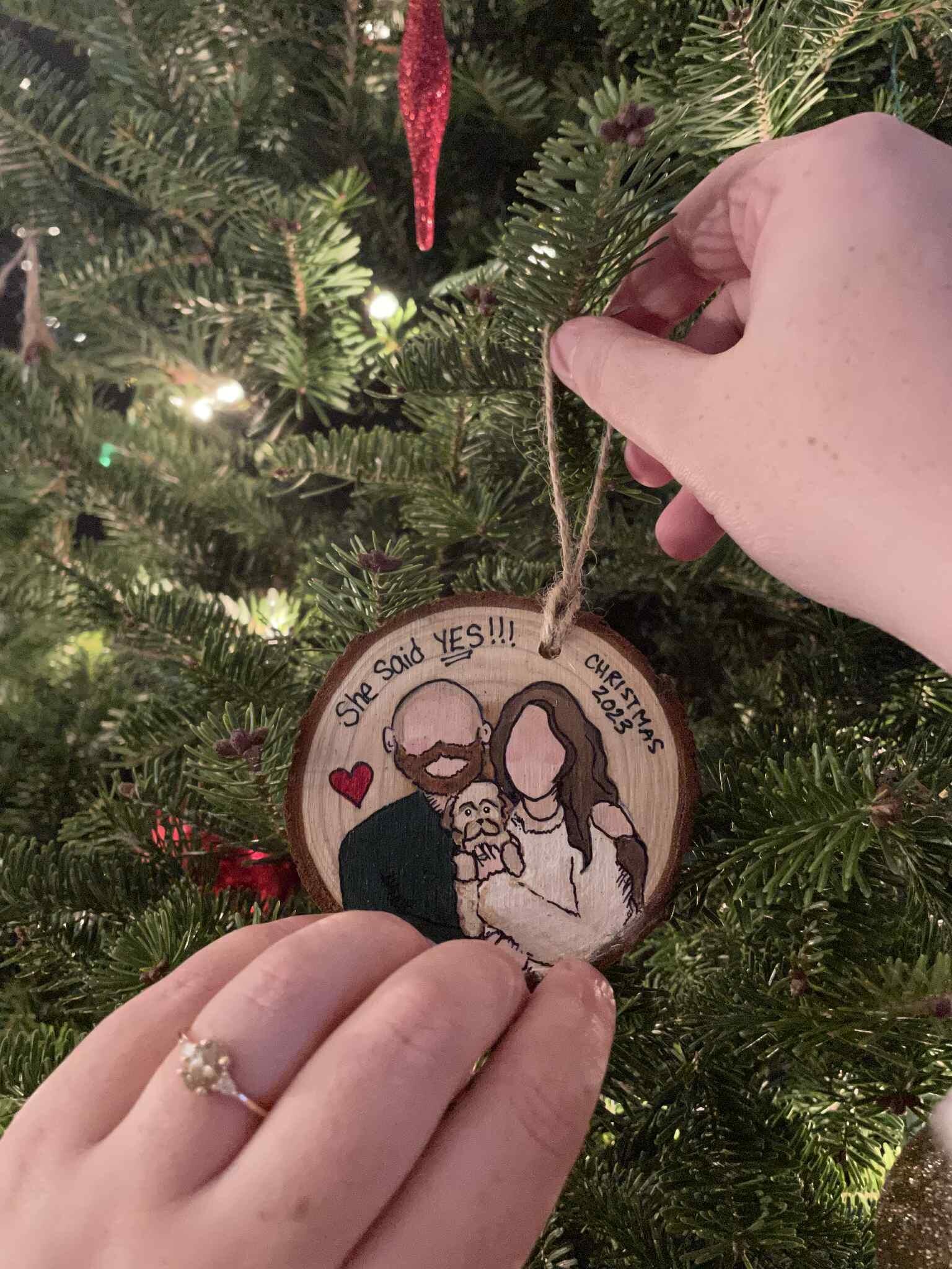 The engagement ornament!