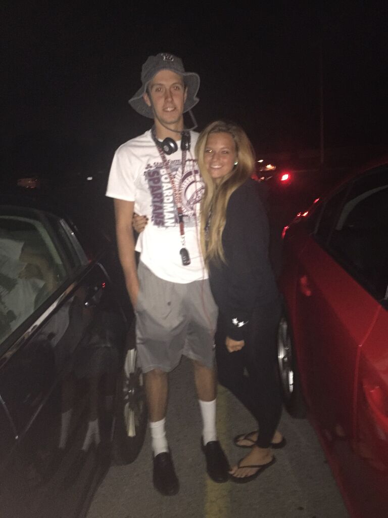 Our first picture together after a football game