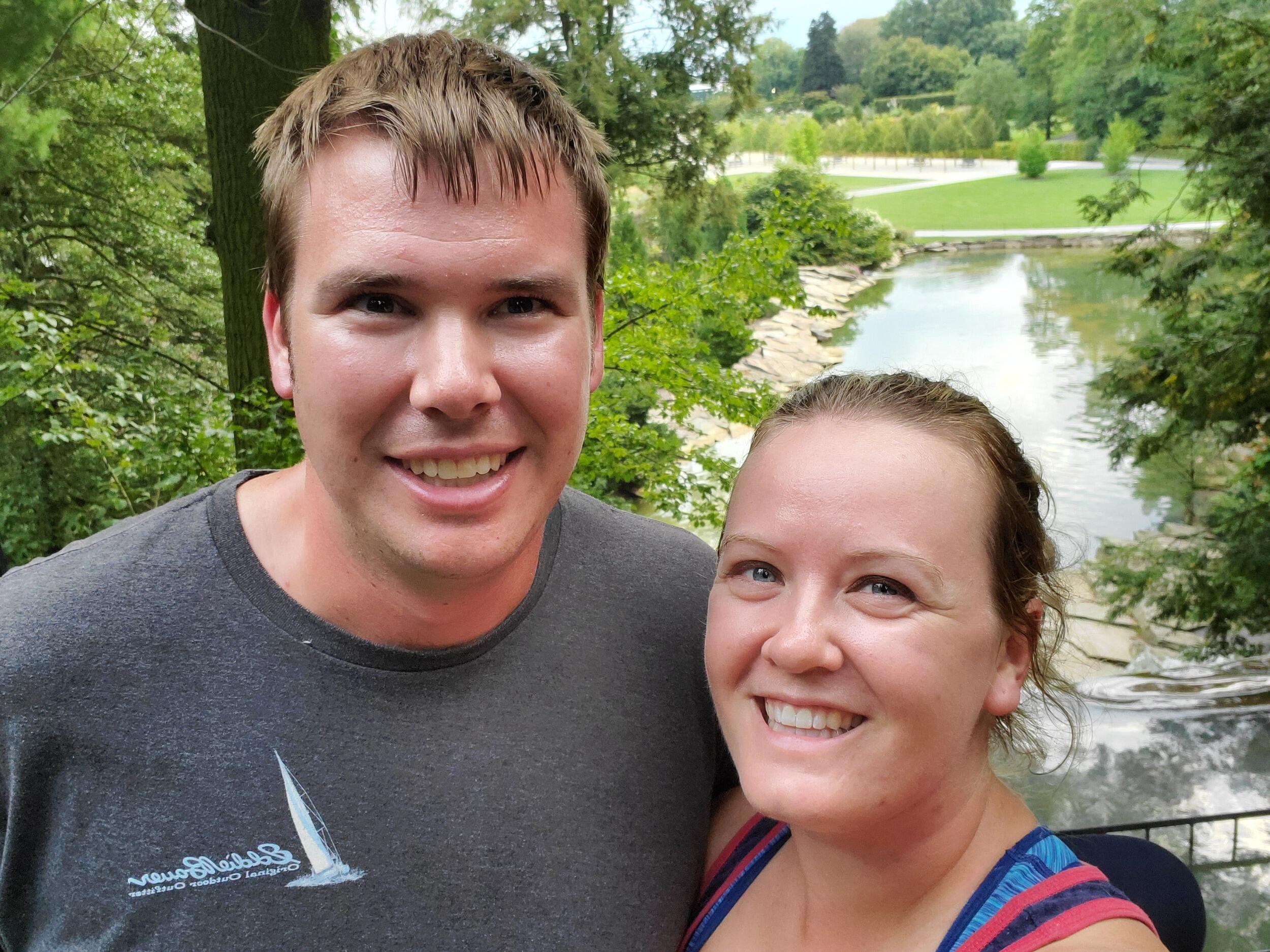 First picture together, taken at Longwood Gardens
