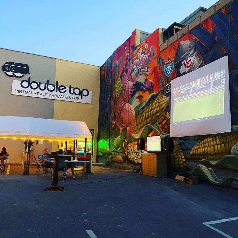 Our first date was at Double Tap, a VR arcade in the River Market, where we played some fun games on headset, had a drink, and then walked over to Betty Rae's for ice cream!