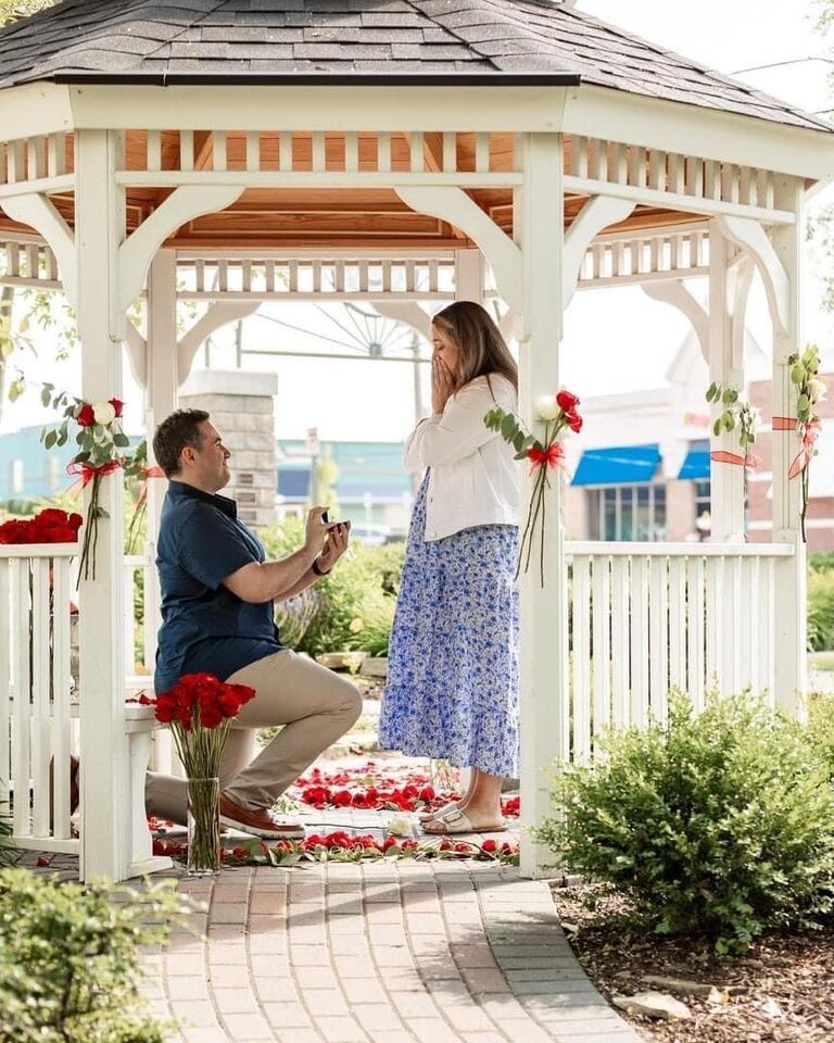While home for Kyra's cousin's wedding, Andrew popped the question in his hometown, downtown Rochester. Both of their families were there to help them celebrate the special day! 