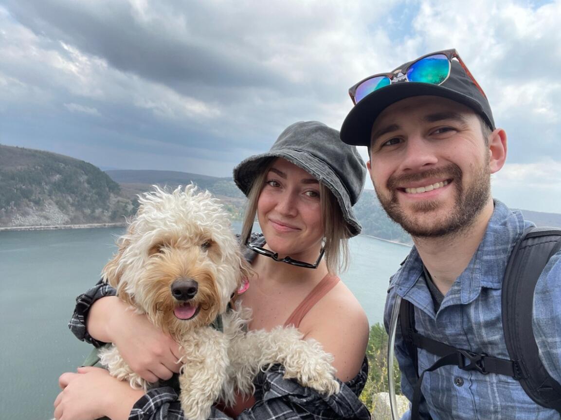 Hiking Devils Lake with Bentley Boo