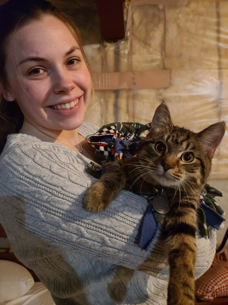 We grew our little fur family with our first cat Killua :)