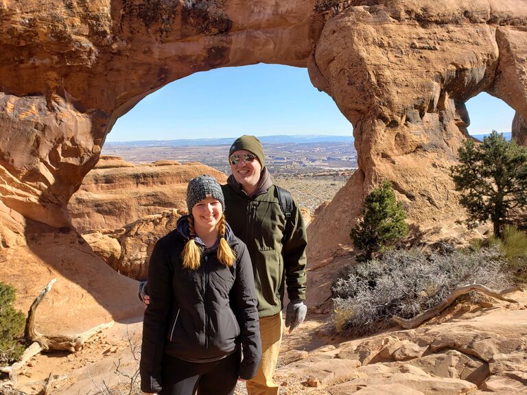 Our first road trip! AZ -> MN
Our first National Park (Arches National Park) together which ignited a passion to see as many as we can together!