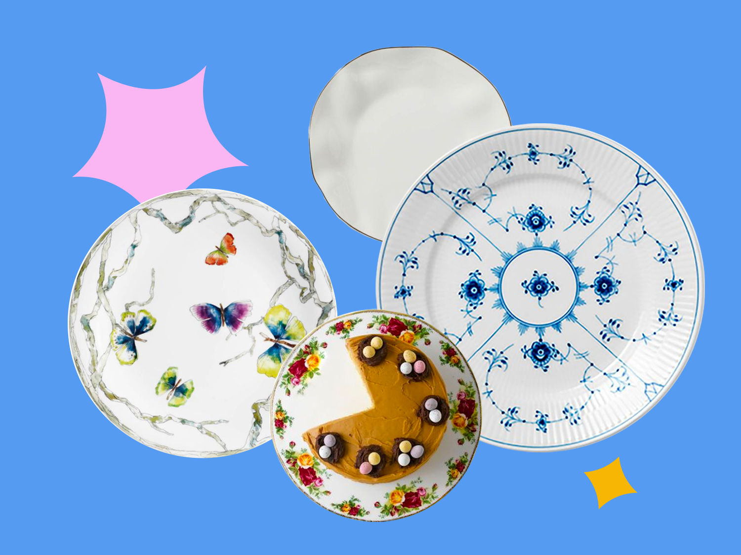 Collage of wedding china registry gift idea