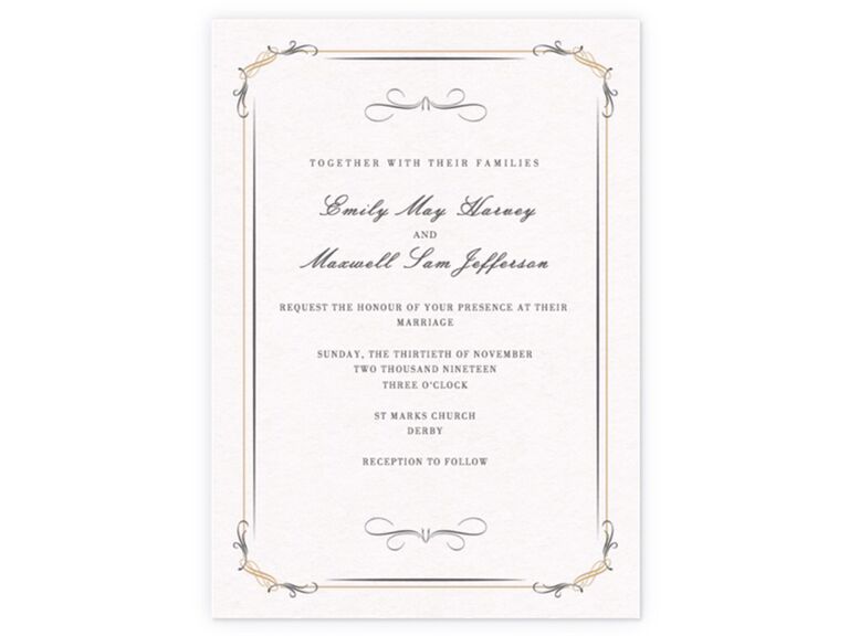 20 Stylish and Traditional Wedding Invitations