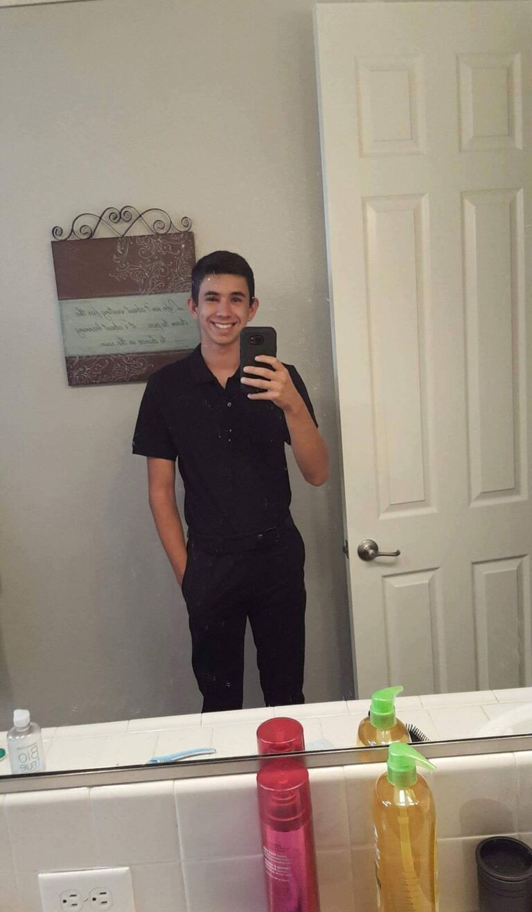 Jeremy gets his first job as a buss boy at Mother Marys Pizza Kitchen. 